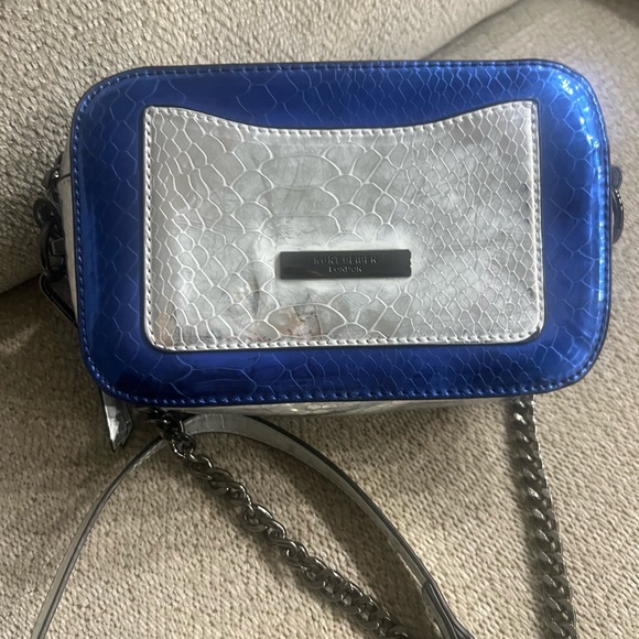 Kurt Geiger London Kensington Crossbody Blue and Silver Designer Women's Bag